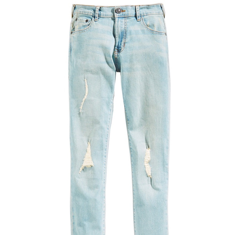 Ring of Fire Distressed Denim Slim-Fit Jeans, 18